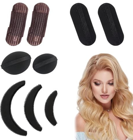Lot de 9 pinces à cheveux en éponge pour volume de cheveux - Accessoire de base - Pour femmes et filles