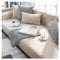 FYFWPA Sofa Überzug Chenille Sofabezug Weiche: Haustier rutschfest Sofaschoner Vintage 1/2/3/4 Sitzer Couch Überzug Einfarbig Sofaüberwürfe für U Form L Form Sektionssofa (Cremeweiß, 90 * 210cm)