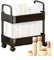Rolling Utility Cart - Rolling Book Trolley, Mobile Book Shelf | Heavy Duty Kitchen Storage Utility Cart Trolley, Mobile Shelving Detachable Rolling Cart for Narrow Places, Kitchen, Bathroom