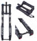 Federgabel 26 zoll1-1/8 Gerades Rohr MTB Bike Upside-Down-Gabel 26 27.5 29 Zoll Fahrrad Doppelschultergabel Federweg 200mm Achse 15mm Stoßfest Mit Zugstufeneinstellung gabeldämpfung(Konisches Rohr)