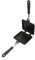 CIYODO 1 Pieza Bandeja para hornear tostada antiadherente fritura Horneando frito sartén para sándwich molde para hornear sándwich de doble cara sartenes aluminio Black