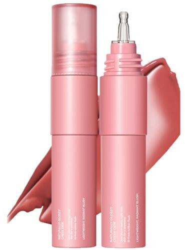 KARLOR flüssig Blush Stick, liquid Blush Stick matte Flüssiges Rouge Rose Pink Rosa flüssig Blusher for cheeks langhaltend transparent Blushers für Wange（03#Shy Rose）