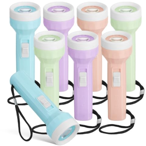 12 StüCk Wasserdichte Led Mini Taschenlampen – Kompakte Kunststoff Handheld Notfall-Taschenlampen FüR Camping Wandern Und Outdoor-AktivitäTen Mit Einstellbaren