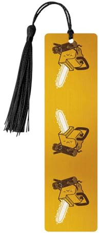 Cute Crying Chainsaw Printing 5 Pcs Bookmark Wooden Bookmarks for Men Women,Gifts for Adult Book Marks for Reading Studying