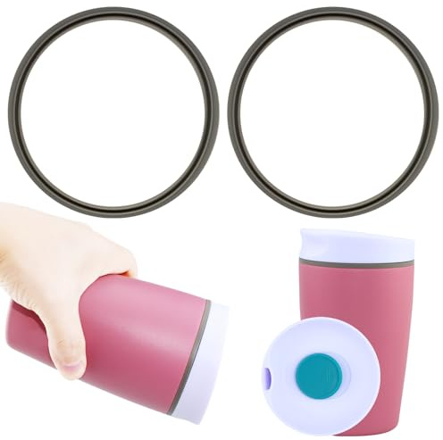 Lot de 2 joints en Silicone de rechange pour Owala gobelet à café avec couvercle coulissant Joint d'étanchéité en silicone anti-fuite,compatible avec Owala SmoothSip Slider Smoothsip 12/20 oz ZY02A