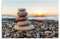 Feeby Impression Sur Toile Galets Zen 50x40 cm Tableaux Tableau Mural Image Moderne Photo Décoration Murale Artistique Photographie Design Chambre Salon Cuisine Beige Gris Orange