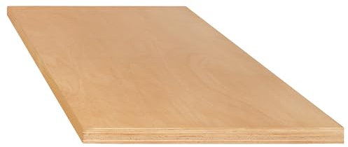LISTA | Arbeitsplatte für Werkbänke im Baukastensystem | Buche-Multiplex | BxT 1500 x 750 mm | Stärke 50 mm