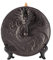 lachineuse - Fontaine à Encens Disque Dragon - Brule Encens Cascade 20 cm - en Terre Cuite - Porte Encens pour Décoration Intérieure - Déco Zen Asiatique Chinoise - Brûleur Support à Encens
