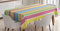 ABAKUHAUS Bunt Tischdecke, Pastell Sommer Funky, Inn und Outdoor Bereich geeignet Waschbar Druck Klare Farben Kein Verblassen, 140 x 240 cm, Gelb Grün Lila