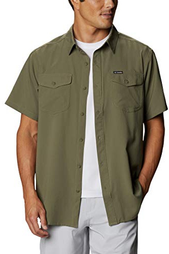 Columbia Utilizer II Solid Short Sleeve Shirt, Camicia Sportiva A Maniche Corte Uomo