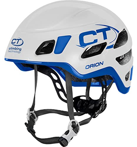 Climbing Technology Orion, Casco Unisex – Adulto, Bianco/Blu, 52-56 cm