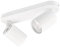KYOTECH Weiss 2-flammige Spotlampe LED Deckenleuchte Weiß matt Spot drehbar und schwenkbar Spotleuchte Deckenstrahler für 2x GU10 Leuchtmittel Deckenlampe ohne Leuchtmittel