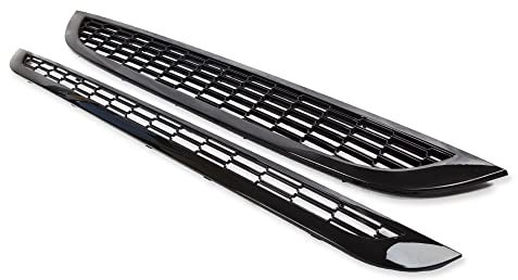 V-MAXZONE PARTS Griglia anteriore compatibile con Mini Cooper 2001 2002 2003 2004 2005 2006 R50 R53 RS-187 Anteriore Centrale Sport S Tipo Nero Lucido