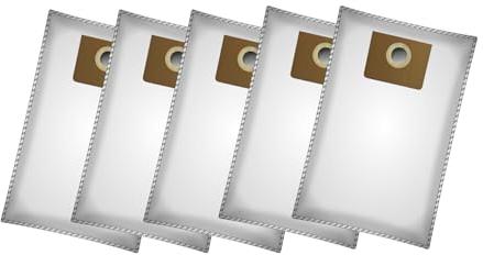 M&M Smartek Bolsas de fieltro para aspiradora en pack de 5 unidades, compatibles con Kärcher NT40/1 45/1 bolsas de filtro como 6.907-480.0