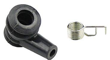 SMELEYOU 4pcs General Spark Plug Cap, Resistor Spark Plug Cap, Professional Chainsaw High Pressure Cap, Portable High Pressure Cover, Garden Machine Parts Replaces 52/58/59
