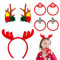Kiiwah 7 Pièces Accessoire Cheveux Noel, Serre Tete Noel Pince Crocodile Cheveux de Renne, Elastique Cheveux pour Filles Enfants Adultes