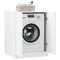 Susany Meuble de Machine à Laver Armoire de Salle de Bain Meuble pour Lave-Linge Blanc 71x71,5x91,5 cm