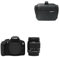 KamKorda Camera Bag + 2000D DSLR Camera + 18-55 II Lens Black, 24.1MP APS-C CMOS Sensor, Built-In Wi-Fi with NFC + 2 Year Warranty