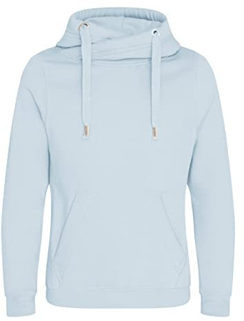 AWDis Just Hoods JH021 Unisex Cross Neck Hoodie - Sky Blue - XL