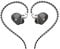 HIDIZS MM2 Auriculares de Monitor Intrauditivo HiFi, Controladores Duales Híbridos Magneto Estáticos IEMs de Alta Resolución con 3 Válvulas de Afinación,Negro