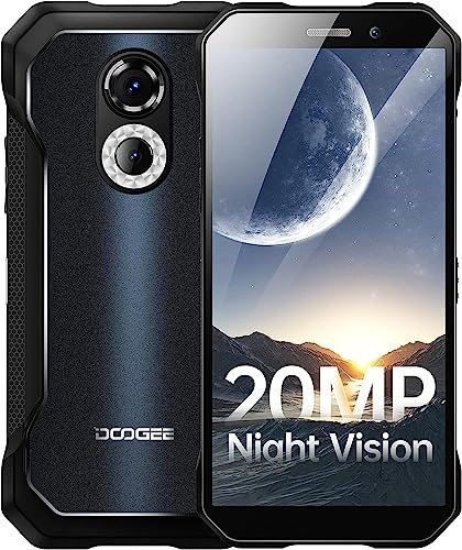 DOOGEE S61 Telephone Portable Incassable 2022, 6Go+64Go, 20MP Vision Nocturne Caméra, 6.0 Téléphones Incassable Android 12, 5180mAh Smartphones, IP68/69K Smartphone Étanche, 4G Dual SIM/Octa Core/NFC