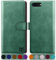 SUANPOT for iPhone 7 Plus/8 Plus 5.5 Inch case with [Credit Card Holder][RFID Blocking],PU Leather Flip Book Protective Cover Women Men for apple 7 Plus/8 Plus Phone case Sea-Green
