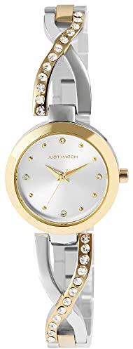 Just Watch Damen-Uhr Relana Edelstahl Hakenverschluss Analog Quarz JW10174 (silberfarbig goldfarbig)