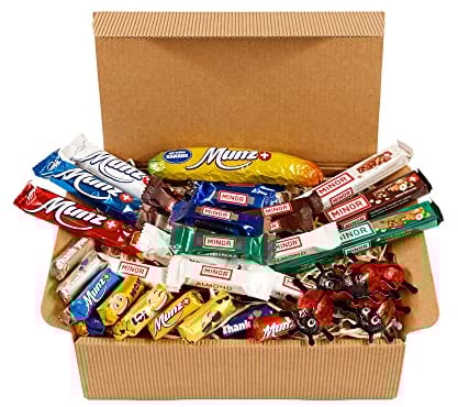 GUSTONE. Premium Geschenkset echte hochwertige Schweizer Schokoladen von Munz & Minor in präsentfertiger Geschenk-Box (Set X1)