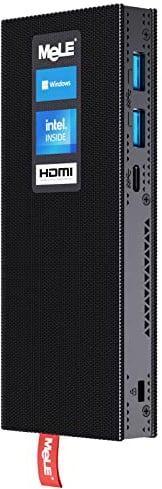 MeLE Mini PC Stick Lüfterlos PCG02 Pro WiFi 6 Windows 11 Pro Celeron N5105 8GB 128GB, Small PC on a Stick Dual 4K HDR HDMI, Business Mini Computer Desktop PD3.0 Ethernet PXE Automatisches Einschalten
