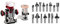 Einhell Professional Akku-Oberfräsen-Kantenfräsen-Set TP-RO 18 Set Li BL-Solo Power X-Change (18 V, Brushless, Frästiefen-Feineinstellung, inkl. Zubehör, Tasche, 15 tlg. Fräser-Set, ohne Akku)