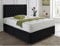 SANA SLEEP Designer Damask Memory Foam Divan Bed Set With Mattress, 2 Drawers (Same Side) and Headboard 4FT6 Double - Damask Black