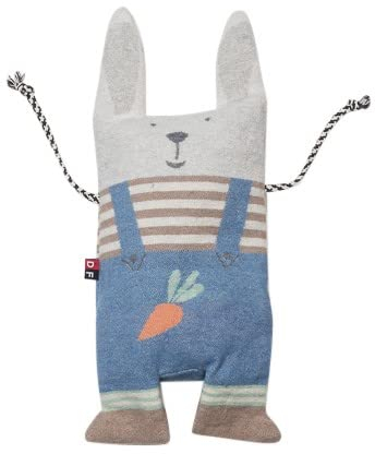 David Fussenegger Körnerkissen 'Hase' 16 x 29 cm Mittelblau