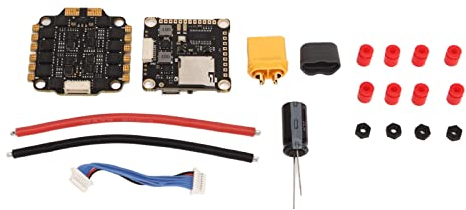 RiToEasysports Flight Controller Stack, F4 V3S Plus Flight Controller mit 45A 4 in 1 Brushless ESC Fly Tower Stack für FPV Drone RC Flugzeug