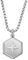 Fossil Collana da uomo in acciaio inossidabile con chiusura a moschettone, Grigio chiaro