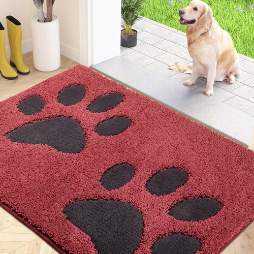 FCSDETAIL Dirt Trapper Indoor Door Mat 84 x 150 cm, Washable Entrance Rug, Absorbent Dog Doormat for Muddy Paws, Inside Mat for front door, Entryway, Pets