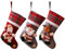IHCEMIH 3 Stück Weihnachtsstrumpf, Nikolausstrumpf für Weihnachtsdeko, Nikolausstiefel zum Befüllen Weihnachtsocken für Weihnachten Kamin Deko Geschenke