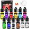 Roizefar Alcohol Ink - 12 Vivid Colours, High Concentration Alcohol Inks Set, Fast Drying Effect, Alcohols Ink for Epoxy Resin, Art Painting, Glass, 10ml Each