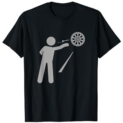 Lustiges Dart 180 Für Dart Spieler Pally 20 Pfeile T-Shirt