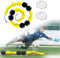 AWUPBDKR Single Line Deflektor - Torwart-Ablenkausrüstung | Reflex- und Beweglichkeitstraining 2,75 m, anwendbares Tor für Futsal/Siebener-Fußballtor