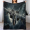 PAZZK Flugzeugkämpfer Decke, Flannel Tagesdecke Couchdecke Sesseldecke Wohndecke Vier Jahreszeiten Decke Kuscheldecke Sofadecke Mit Muster,（180×200cm）