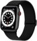 AMSKY Elastisch Solo Loop Band Kompatibel mit Apple Watch Armband 40mm 45mm 44mm 46mm 42mm 41mm 38mm 49mm Damen Herren, Textil Stoff für iWatch Armband Se Ultra Series 10 9 8 7 6 5 4 3 2 1, Schwarz