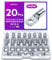 20 Stück Rohrkabelschuh 16mm2 M6 Kabelschuhe Set, ANVINKU Rohrkabelschuhe Set für Kfz Batteriekabel Set, Kabelschuh Sortiment, SC Rohrkabelschuh Set, 16mm² Kabelschuhe für Auto Motorräder Boote