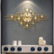 Handmade Iron Frameless Wall Clock,Gold Large Metal Wall Decor,3D Modern Luxury Wall Sculpture,Suitable,Silent Non Ticking Quartz Large Clock for Living Room Office Bedroom.