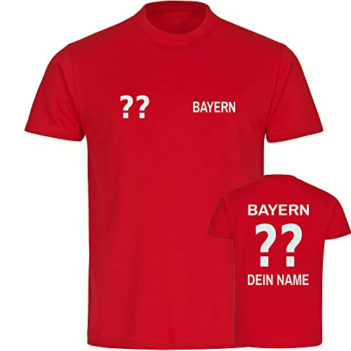 multifanshop Herren T-Shirt - Bayern - Trikot Name