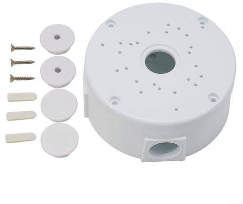Zeroupshop Cameras Surveillance Dome Brackets, CCTV Camera Junction Box Cable Deep Base For Security Surveillance Cameras, Waterproof Cable Box