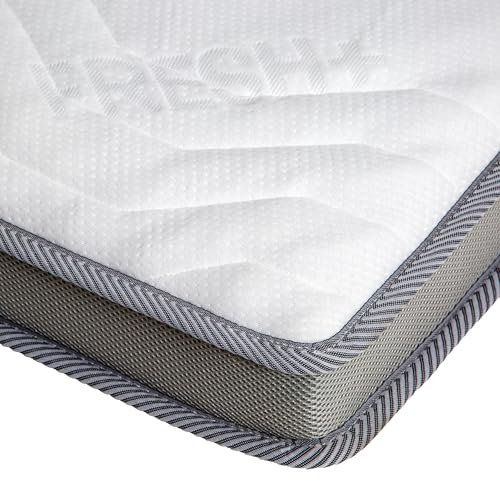 Kaltschaum Topper 80x200 H3 – 11 cm hoch – 7-Zonen Matratzen Topper ergonomisch & atmungsaktiv – Orthopädische Matratzenauflage gegen Rückenschmerzen – LUNEA