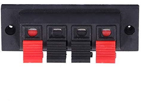 Baxnore 10pcs Lautsprecher Terminal 4 -Wege Block Quick Connect Lautsprecher Lötmittel Audio -Test -Klemme 0‑250V