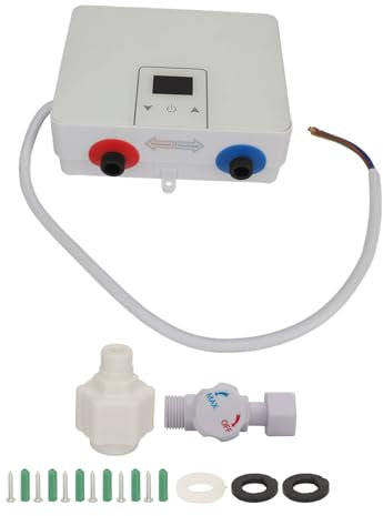 Mini chauffe-eau électrique 220 V 88 Affichage d'écran PVC PVC 5,5 kW chauffage rapide 55 ° C IPX4 Tableau d'eau instantané imperméable pour la cuisine