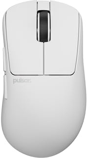 Pulsar Gaming Gears Xlite Crazylight Wireless Gaming Mouse, Ultra Lightweight 1.45 oz (41g), Optical Switch, 32000 DPI, 750 IPS, XS-1 Sensor, 8k Compatible (Uyuni White)