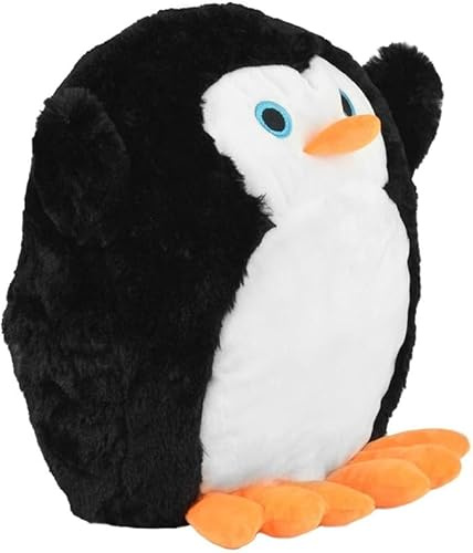 3D Novelty Penguin Cuddle Faux Fur 800ml Hot Water Bottle